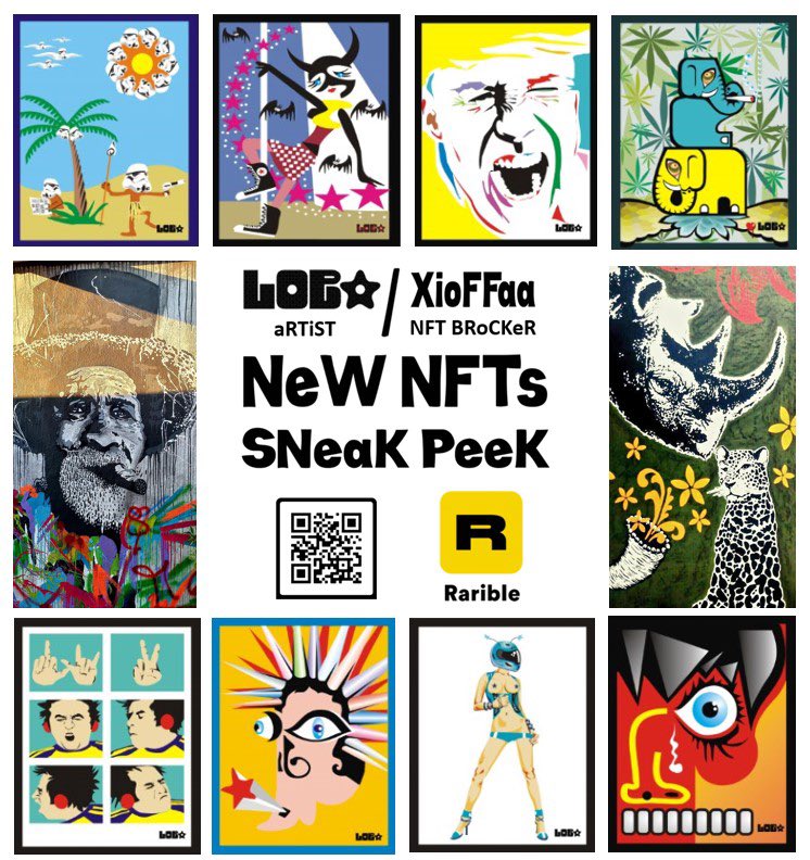 ⚡️⚡️⚡️ 1/1 NFTs DRoPS aVaiLaBLe aT Rarible / Xioffaa 🔥🔥🔥 aLL NFTs W/ VeCToR FiLe  😎
#NFTDRoP #Loba #Artist #Rarible #Digitalart #DigitalArtist #Creative #RaribleNFT #NFT #NFTs #raribleNFT #nonfungible #NFTshill #Unique #NFTInvestors #NFTCommunity #Rare #XioFFaa #NFTBRoCKeR