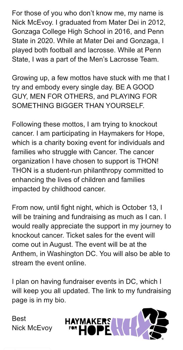 nick_mcevoy21's tweet photo. @Haymakers4Hope https://t.co/wKLWe3ZUct