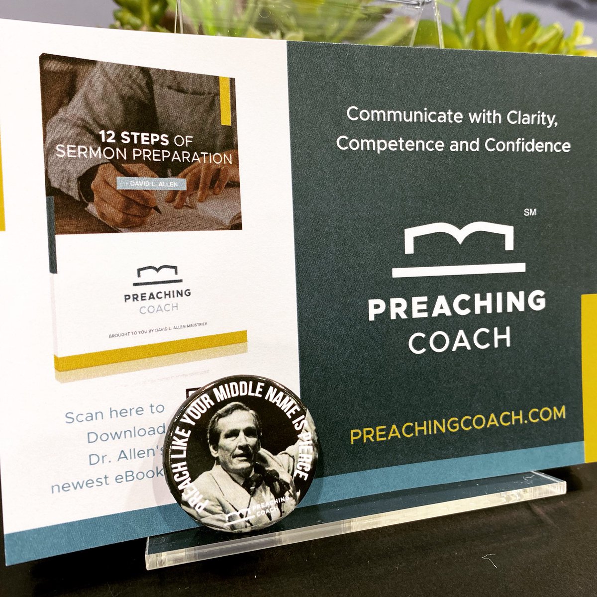preaching_coach's tweet photo. Stop by the Preaching Coach at #sbc22! Giving away #AdrianRogers pins & early access to @DrDavidLAllen new #ebook on #preaching
#preachingtips #preach #preacher #preachtheword https://t.co/J7byLK7Dcb