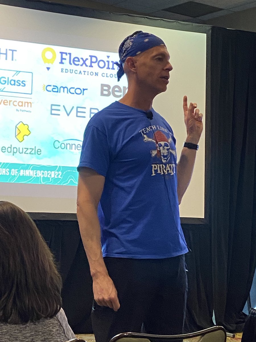 Sooo excited to see #teachlikeapirate ⁦<a href="/burgessdave/">Dave Burgess</a>⁩ speak!! #weareinnedco