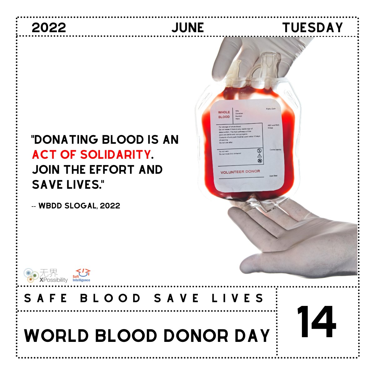 xbilitymm's tweet photo. Your blood is an opportunity of life for others. 
Safe blood save lives.

#ShowSolidarity #BloodDonation #Xbility #UN #sdgs #savelives #livesmatter #healthcare #RedCross #worldblooddonorday
@theleagueghana @Right2Health @WHO @Emmanuellgunza @DrDooleyMD @HorizonsNHS https://t.co/JvQN7EUyA4