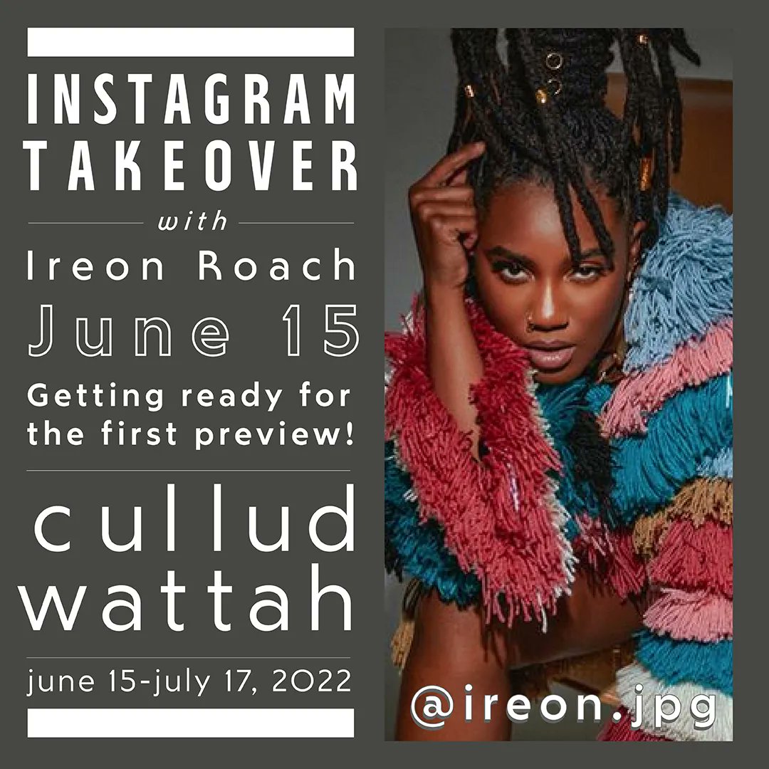 IREON ROACH takes over our instagram tomorrow June 15 as she gets ready for our first preview of cullud wattah! #igtakeover #vgculludwattah