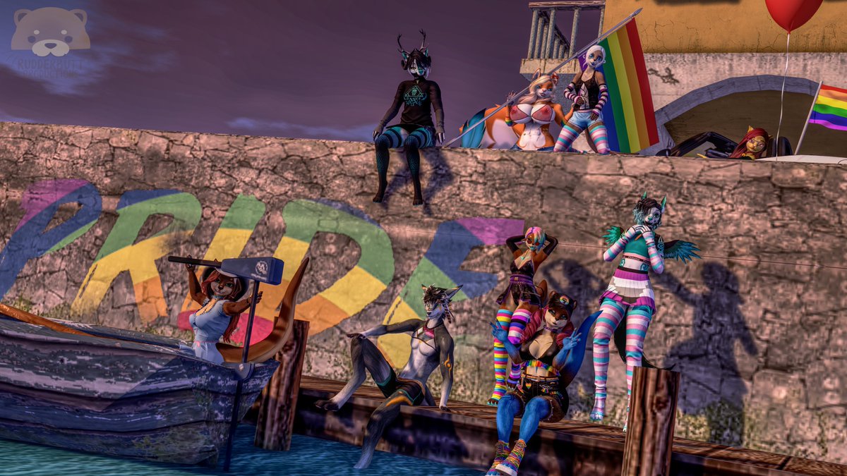 RudderButtprod's tweet photo. 🏳️‍🌈Hope you all have a great Pride month, peeps in this photo @SunnySweetDe @PrushyBoy @ShoxSl @RomyatheSlime @RaignerOcelot @CLunapiena @MichellePurrs and Zoé

#Pride2022 #SecondLife #furry https://t.co/bs95ZXj09U