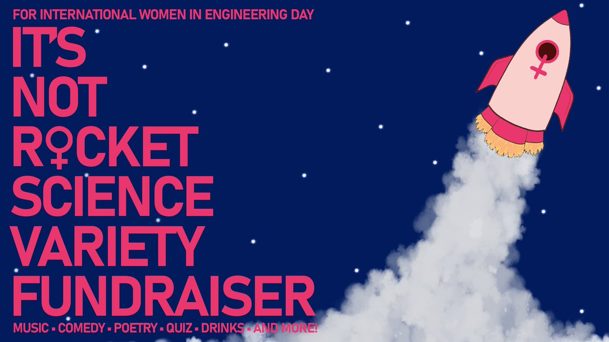 This #InternationalWomenInEngineeringDay, join us for a fun night of music, drama, comedy, science &amp; more as we raise money for our summer tour of <a href="/INRSplay/">It's Not Rocket Science</a>! 
Tickets are just £5 to enjoy a night of variety:
nonsuchstudios.online.red61.co.uk/event/419:317/…
📆 Thurs 23 June
🕢 7:30pm
🎭 at <a href="/wearenonsuch/">Nonsuch Studios</a>