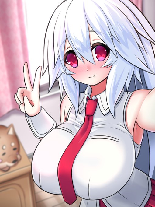 というわけで三度の飯よりノースリーブとでっかいおっぱいとやさしいおっとりおどおど白髪娘が大好きなCUBEと申します!
過去絵でうちのこのシェリーを紹介!ノースリーブとやさしいおっとりおどおどのでっかいおっぱいの白髪娘です!!(4枚目が最新ver.全身図になります!) 