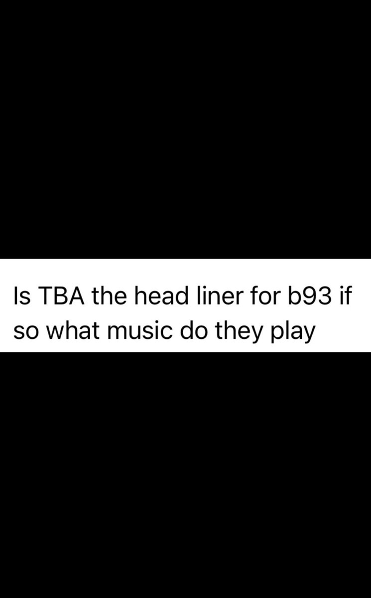 AlyMacOnAir's tweet image. TBA = to be announced TBA ≠ the new #B93Bash headliner. Sometimes I think you guys are messing with us 🥹