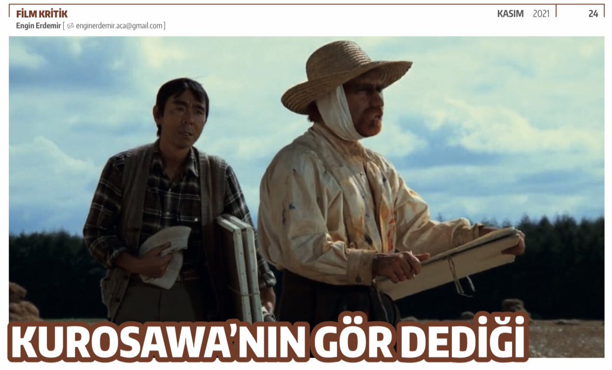 “Kurosawa’nın Gör Dediği” başlıklı yazım <a href="/serdivanajans/">Serdivan Ajans</a> 65. sayıda. 

fikirvesanat.org/serdivanajans/…