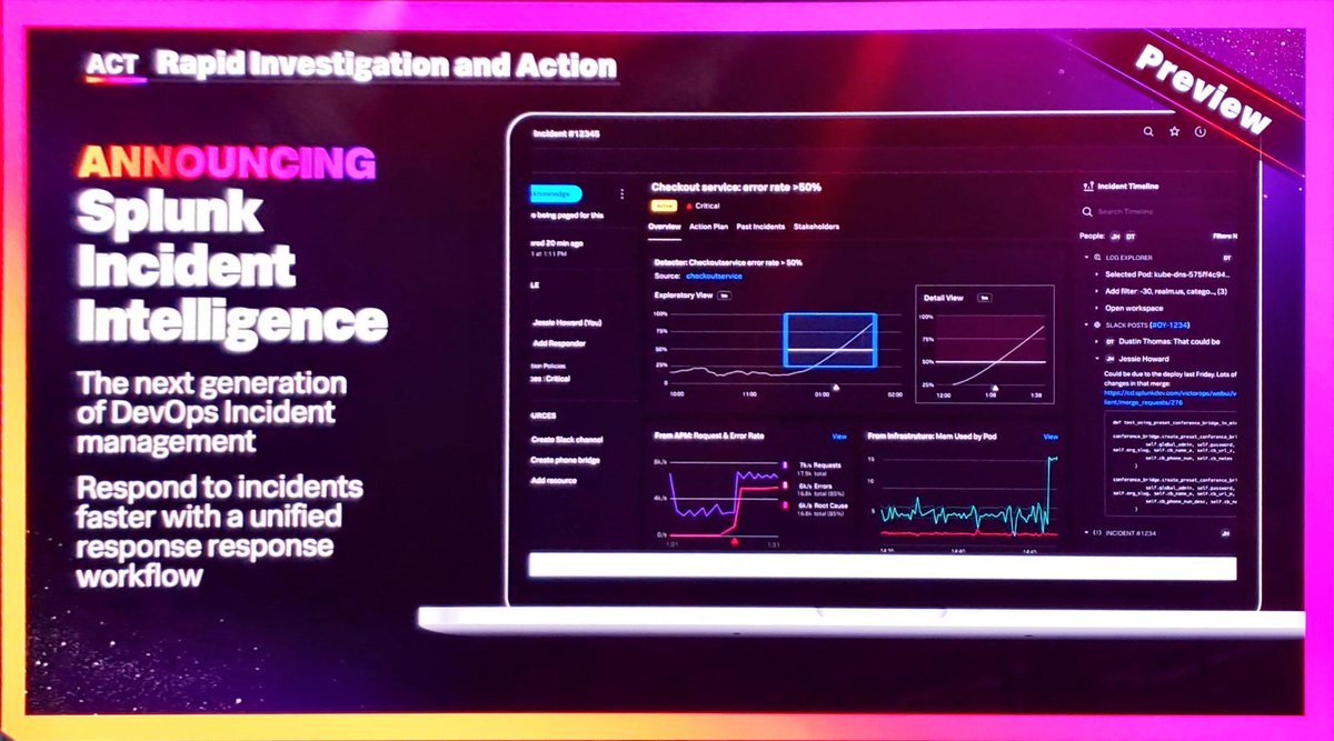 AndyThurai's tweet photo. Cant wait to see this in action. The #VictorOps plus On call combo. Still in preview mode. Portions covered in my Cloud Incident Management Report. @splunk #splunkconf22 https://t.co/gO0B4qCsZp