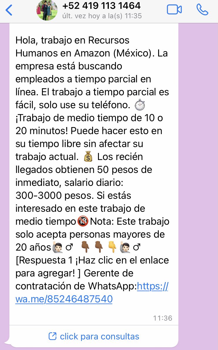 lavozdeclaudia's tweet photo. Me andan ofreciendo trabajo 😏 https://t.co/UMp70cXxG8