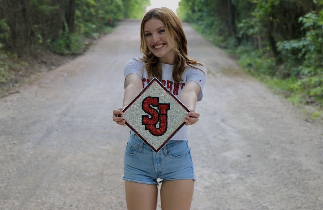 StJohnsU's tweet photo. "Ambition is the path to success, persistence is the vehicle you arrive in." - William Eardley IV
📸: Avary Davis ❤️ #FutureJohnny #ClassOf2026 https://t.co/0AcXXMsUZ4