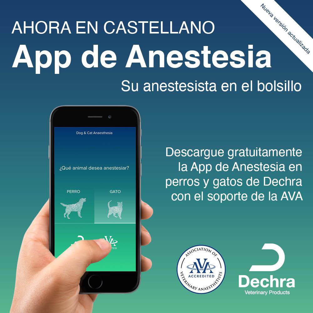 La aplicación para teléfonos móviles de #anestesia de @Dechra se actualiza y ahora está en español. 
Puedes descargártela gratuitamente para iPhone o Android en el enlace 🐶🐱💉🩺📱

dechra.es/noticias/2022/…