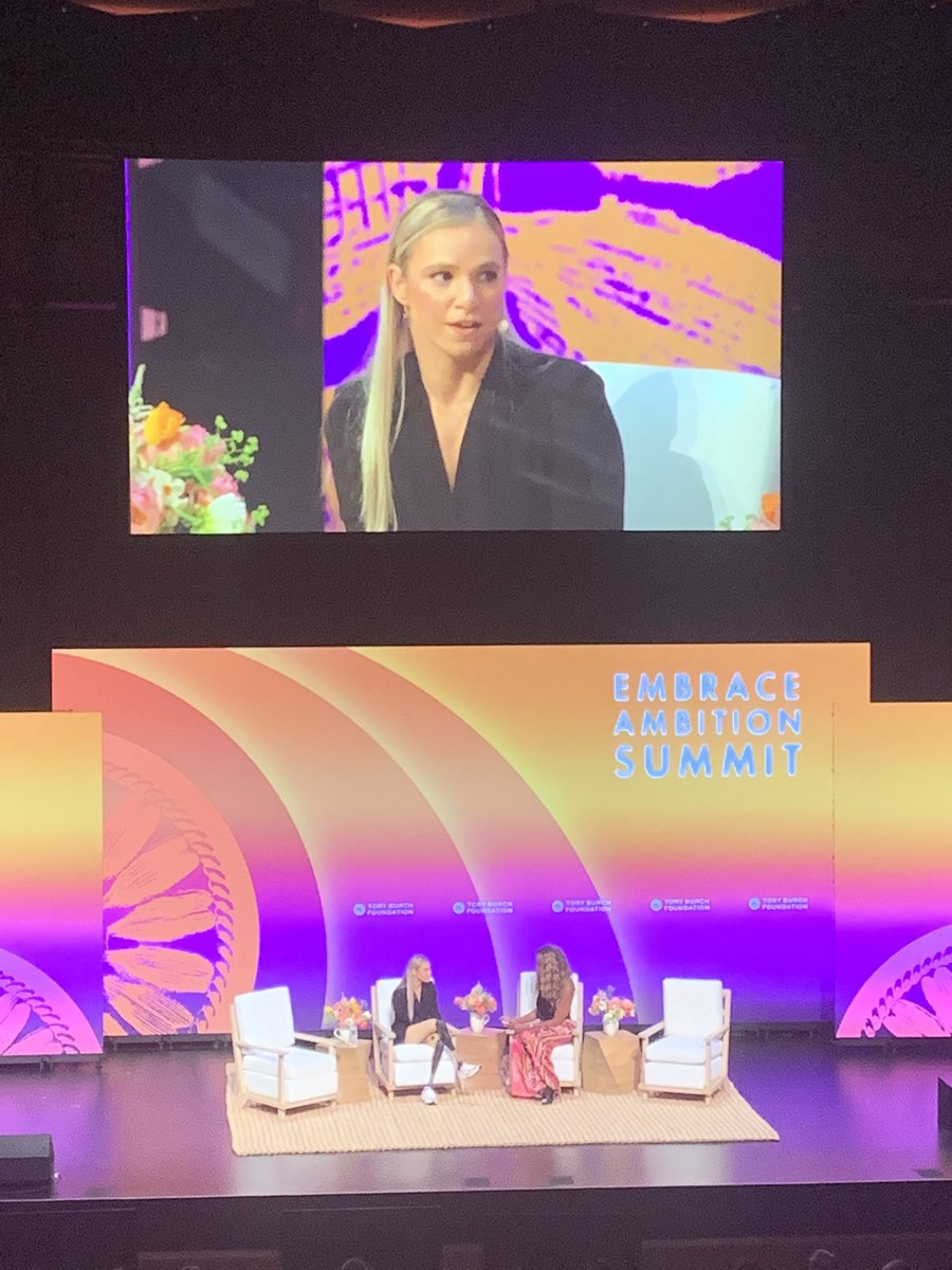 Inspiring hearing @OksanaMasters’s life story of perseverance and love for her mother - in conversation with @CariChampion at #EmbraceAmbition Summit @ToryBurchFdn