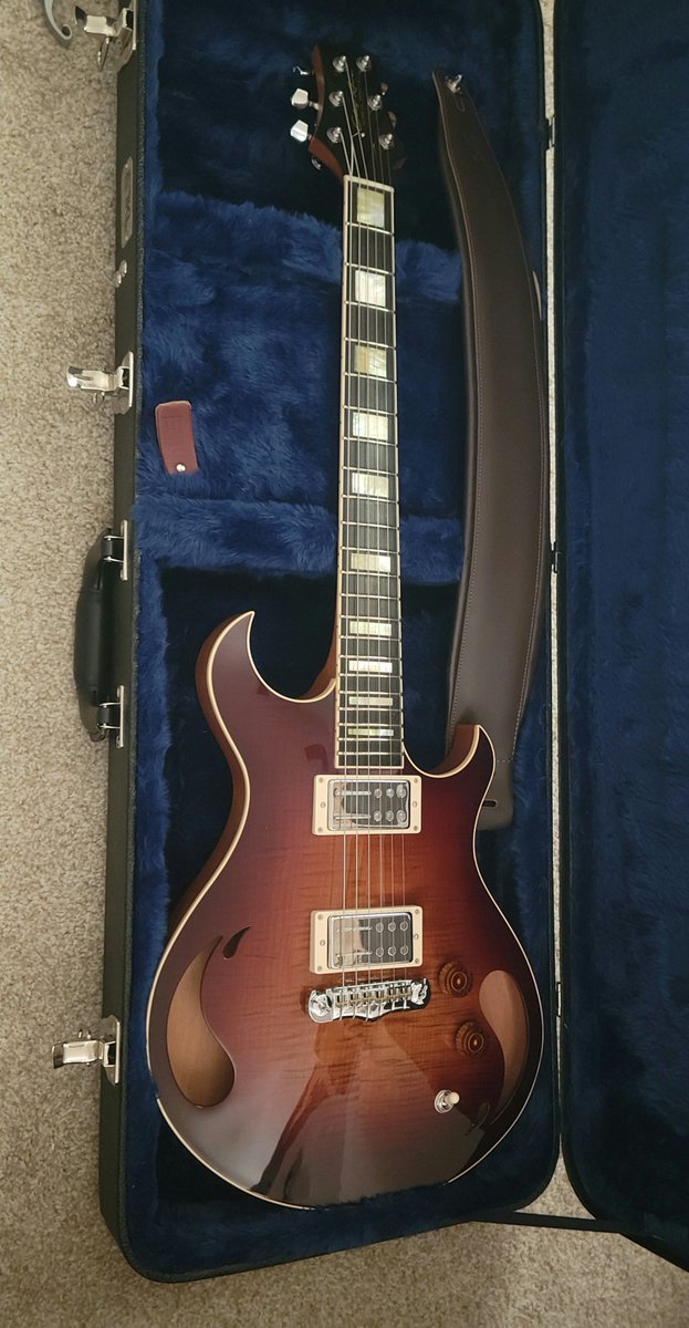 LyonsCMW's tweet photo. Got this beauty of a guitar to test out for a while! 😍 @NealSchonMusic @JBONAMASSA Dudes, you need to hear this guitar in action! It'd go great in your collections! #randomshoutout #guitars @railhammer_pups Videos to come. 😜 https://t.co/fJpzxYyMDx