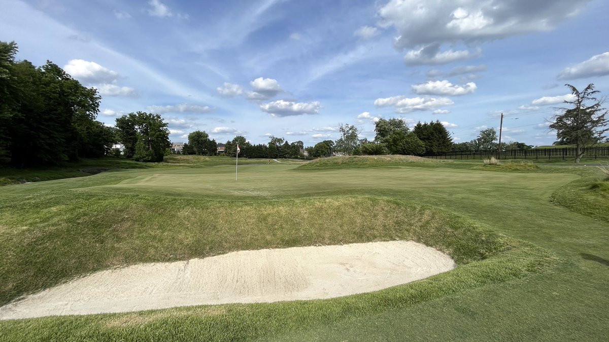 8/18. Gosh do I love how the par 3s are now at Llanerch. This is another winner! It plays around 200 yards.