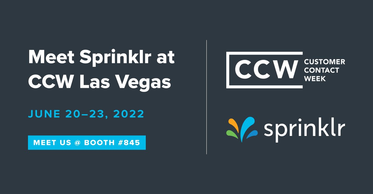Sprinklr's tweet photo. Looking for an AI-powered, self-serve customer service platform that gets up and running in 5 minutes? Join us at #CCWVegas to learn how you can deliver faster customer support and drive better customer experiences #UnifiedCXM 👉 https://t.co/51dZTYs3lD https://t.co/7zgirYvt0m