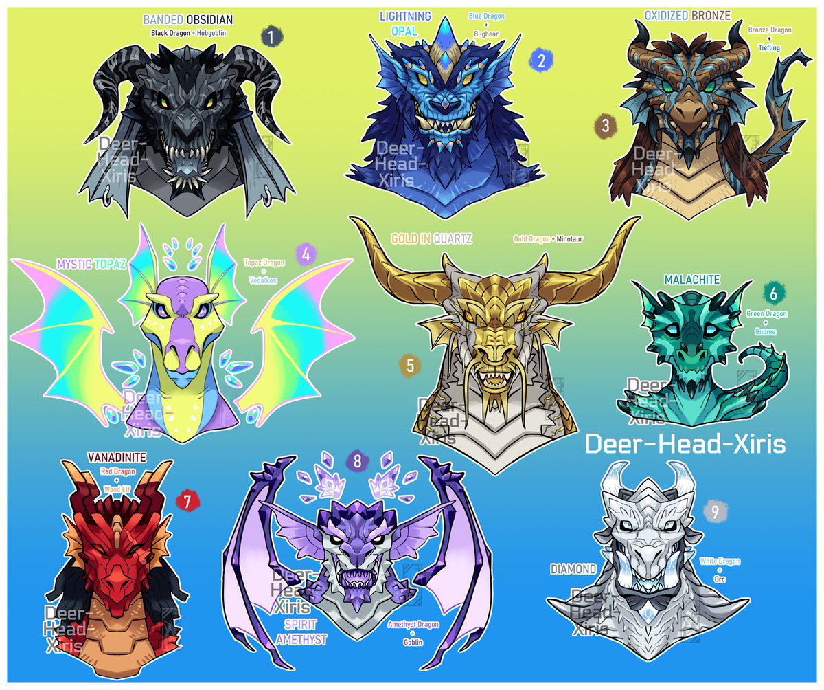 Dragonborn Types Dragonborn Dnd Colors