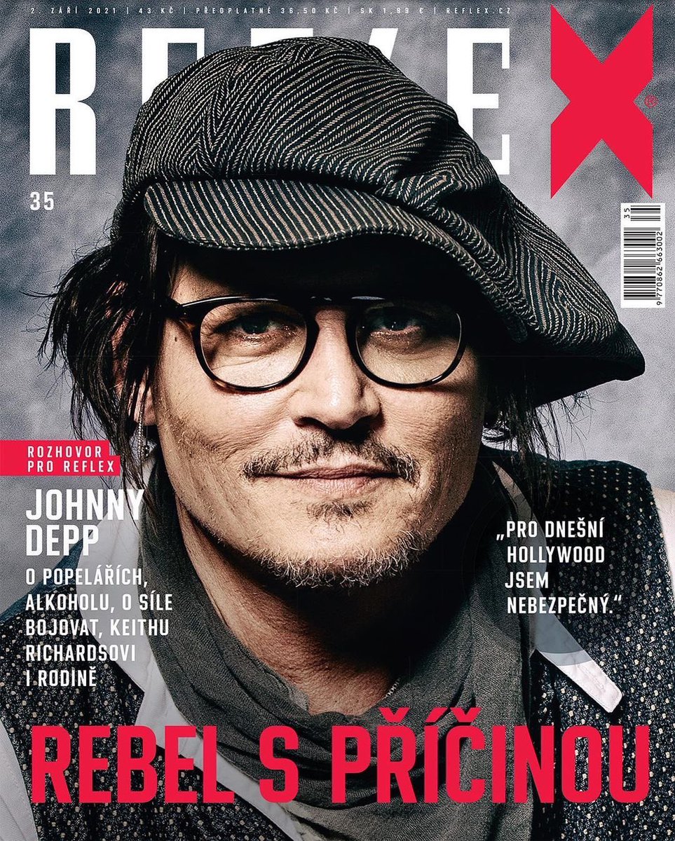 vaersac's tweet image. johnny depp in 2021 on reflex (a popular Czech magazine) vs. johnny depp in 2022. 

2021                      II             2022