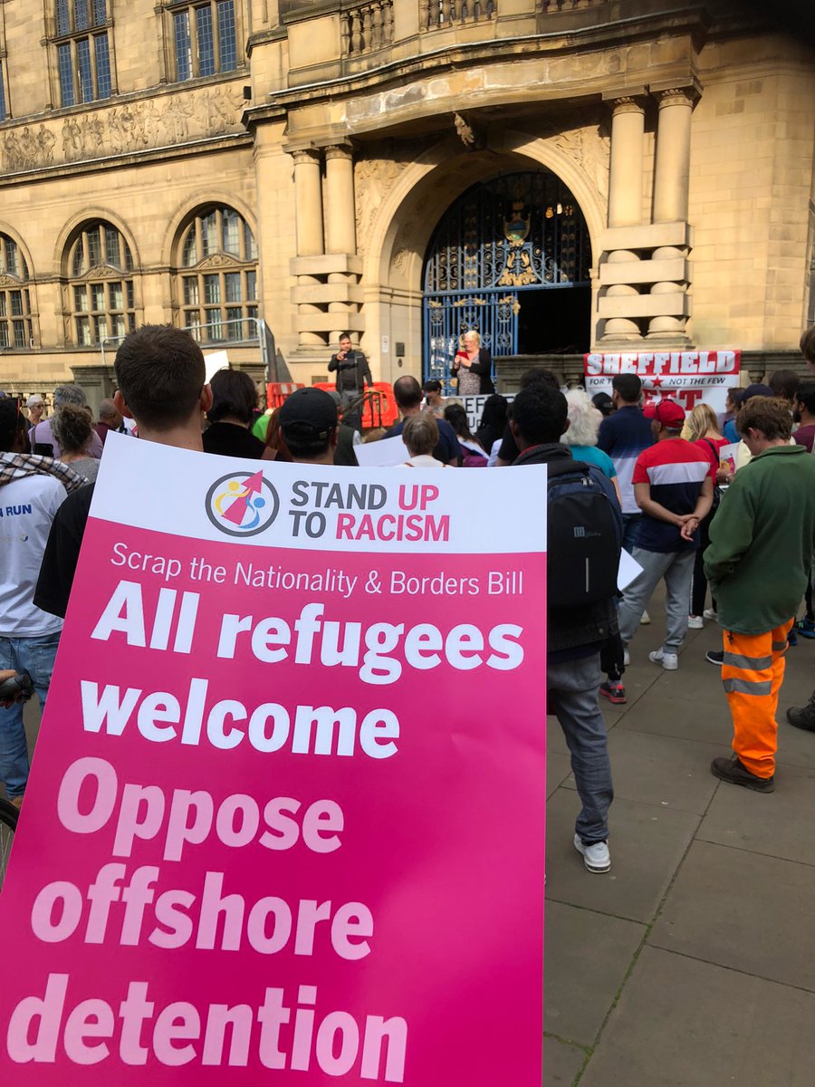 SBC_Theatre's tweet image. Sheffield stands against offshore detention 📢 

#NoFlights 
#StopRwanda
#sheffieldissuper #StopRwandaFlight #RefugeesWelcome