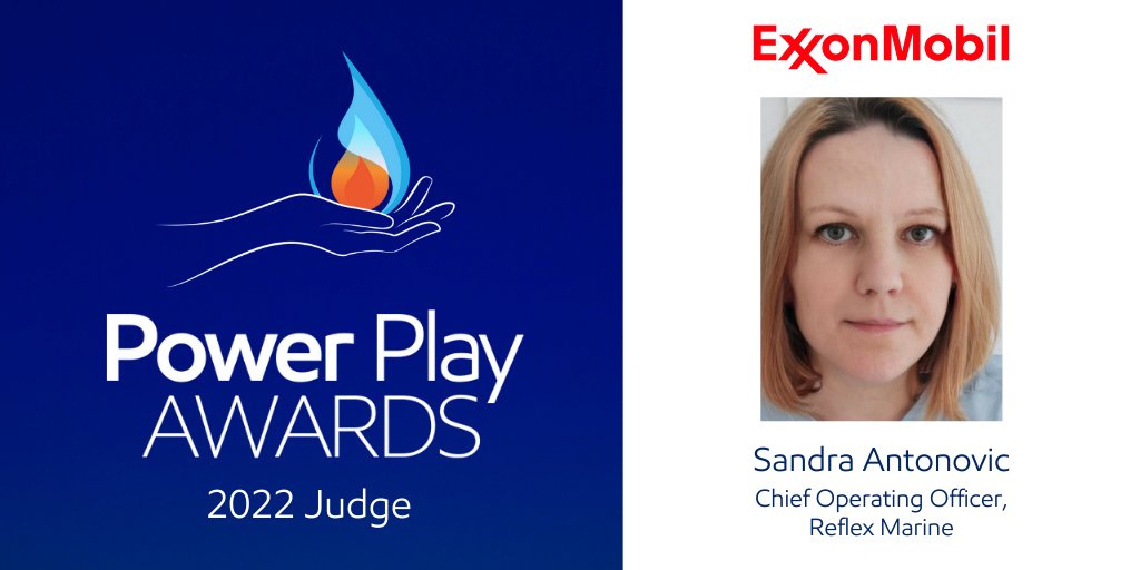 Another of our 2021 award winners, Sandra Antonovic, COO of <a href="/ReflexMarineLtd/">Reflex Marine</a>, is returning for the 2022 #PowerPlayAwards as a judge! We are proud to have you back, Sandra! #WomenInLNG