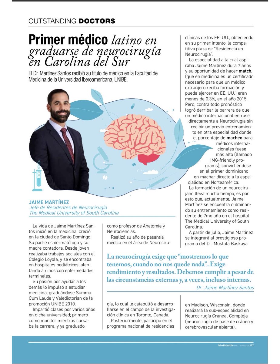 Alex Spiotta (@alex_spiotta) on Twitter photo Proud of our graduating chief ā¦<a href="/DrJayMartinez/">Jaime MartĆnez, MD</a>ā© the first Dominican US grad in <a href="/neurosurgery/">Neurosurgery</a> and next his protĆ©gĆ©e ā¦<a href="/radomingoc/">Ricardo A. Domingo Cabreja, MD</a>ā© ā¦<a href="/HolyCityNsgy/">MUSC Neurosurgery</a>ā© Diversity strengthens a Unit ! Strong representation from this small island #nogenteregular Proud of our graduating chief ā¦<a href="/DrJayMartinez/">Jaime MartĆnez, MD</a>ā© the first Dominican US grad in <a href="/neurosurgery/">Neurosurgery</a> and next his protĆ©gĆ©e ā¦<a href="/radomingoc/">Ricardo A. Domingo Cabreja, MD</a>ā© ā¦<a href="/HolyCityNsgy/">MUSC Neurosurgery</a>ā© Diversity strengthens a Unit ! Strong representation from this small island #nogenteregular