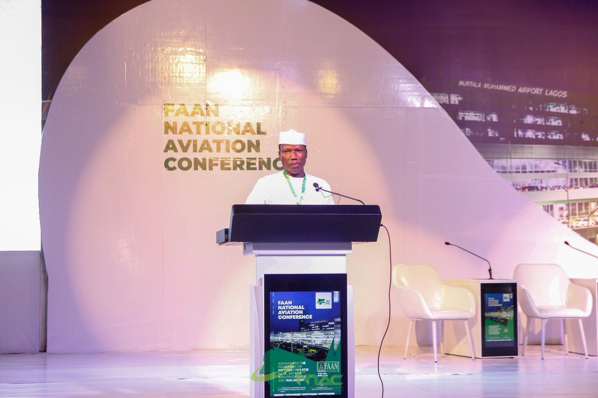 FAAN_Official's tweet photo. PHOTOS: The Minster of Aviation, Sen. Hadi Sirika declared open the FAAN National  Aviation Conference and  Investment Forum, today June 14th 2022. https://t.co/wMfNktthlD