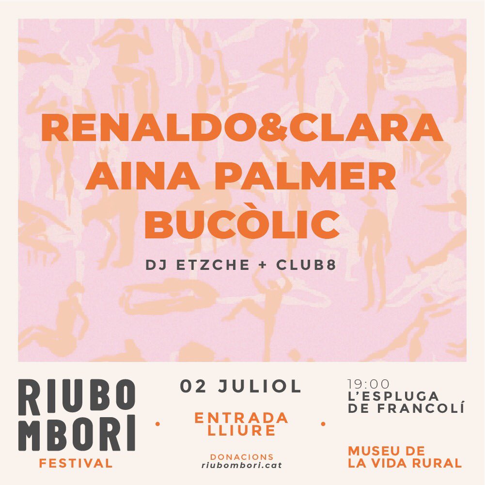bucolicgrup's tweet photo. Els festivals que molen es fan a la Catalunya rural 🍑🌾 !!! El 2 de juliol serem al Festival Riubombori, a l’Espluga de Francolí, gaudint de l’estiu, la música i el bon menjar al @museuvidarural. 
Gratuït i espectacular, ens hi veiem, gent de la Conca de Barberà (i més enllà!)🪷 https://t.co/VRmReckq7q