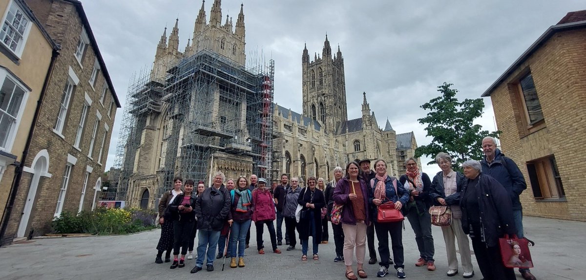 MaisonDieuDover's tweet photo. In search of Becket, Burges and de Burgh! Our amazing #volunteer research team have been visiting Canterbury Cathedral Archives &amp; Library to uncover more of the #MaisonDieu's remarkable medieval history and its links with #pilgrimage @CburyCathedral https://t.co/dhEW1SgR0z