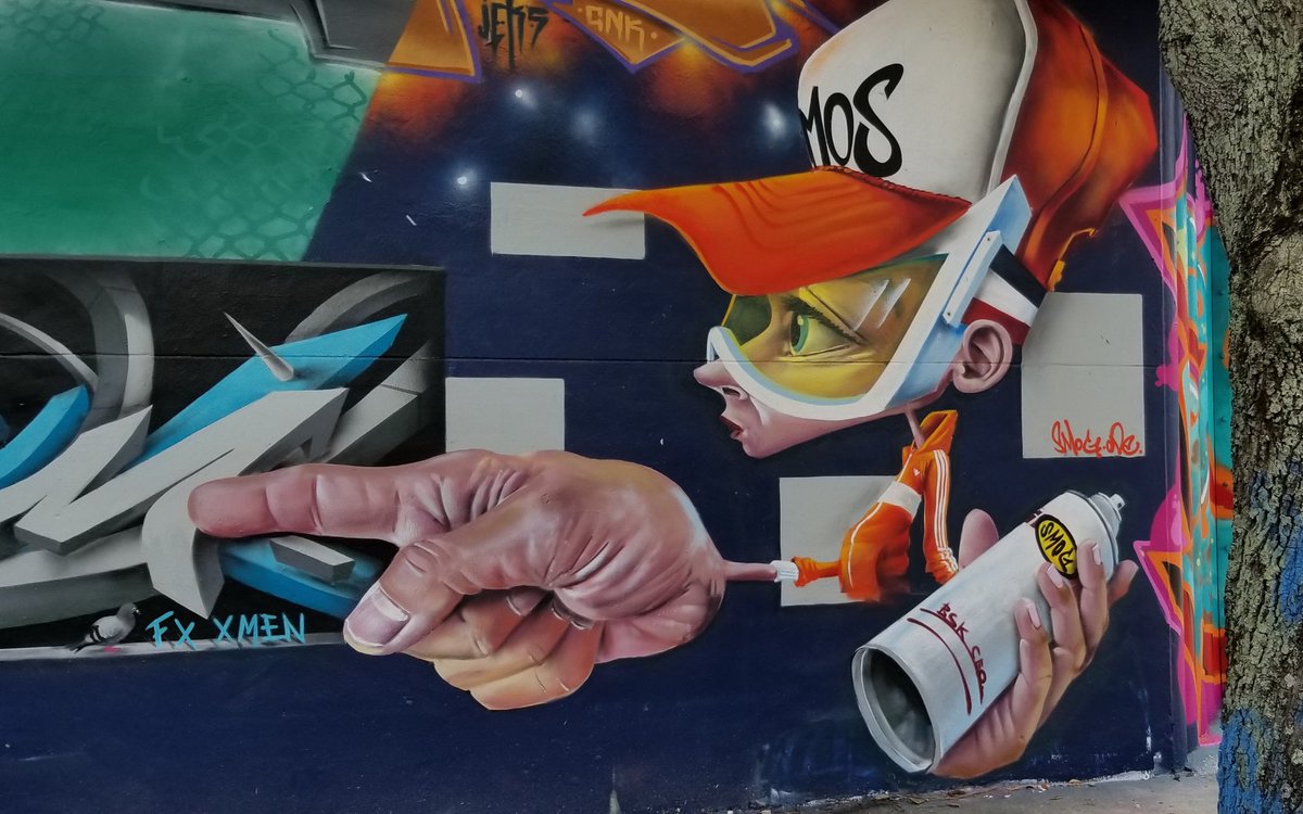 smogoneart's tweet photo. Mural I painted in Wynwood Miami for the Meeting Of Styles.all spraypaint.
#graffiti #fxcrew #xmencrew #Wynwood #miamiart #miamiartist #murals #smogoneart #smog #StreetArt https://t.co/airaUUZkeL