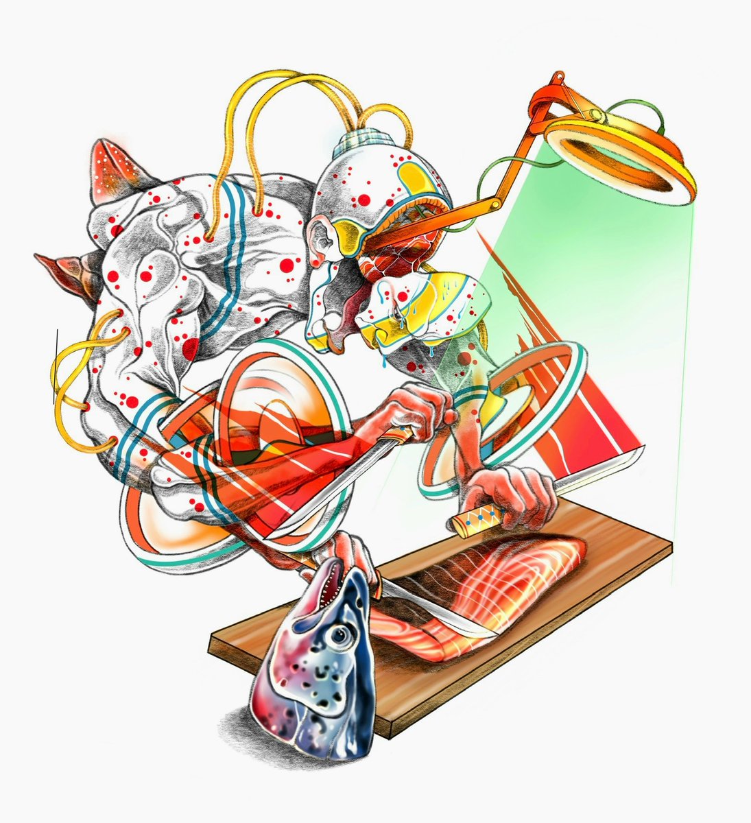 AAmmarapala's tweet photo. Soon to be minted. Meet Touru5, even he is the mid boss of the mech clan, he still pursues his dreams of becoming a sushi chef.
Feel free to check other tiny warriors at my pinned tweet. 0.007 Eth. 1/5 edition #NFTTHAILAND
#NFTCommmunity #Tinywarriors #opensea https://t.co/JmxOhrFWSE