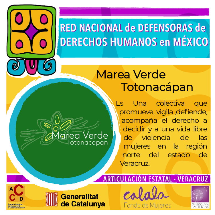 RedDefensorasMx's tweet photo. #RedVeracruz #DefensorasVeracruz
En reconocimiento de Marea Verde Totonacapan, una colectiva que promueve, vigila, defiende y acompaña el derecho de las mujeres a decidir y a vivir una vida libre de violencia. https://t.co/v4JWBIaTMP
