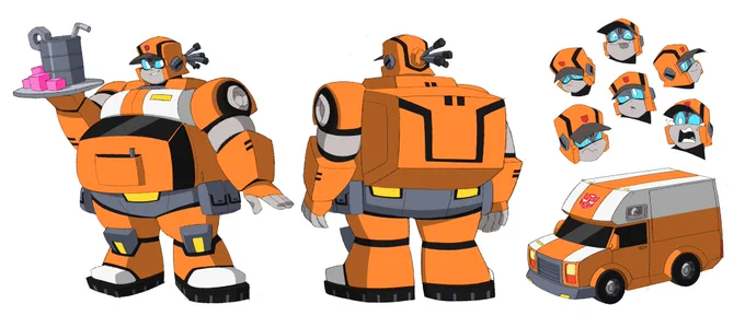 My Autobot trio, Rolls, Deepdish and Pinch! 🍔🍕💵 