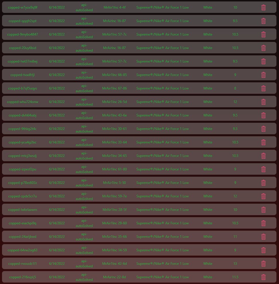 SneakerSight's tweet photo. Thank you @LiveProxies @MEKRobotics https://t.co/bd2vnPFxiq