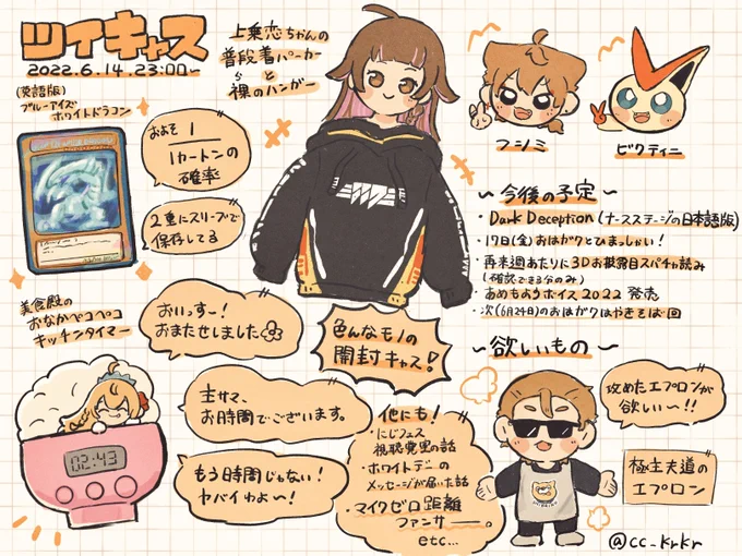 6/14 自分用キャスまとめ

(⚠️プリコネ美食キッチンタイマーのボイスネタバレあり)
 #絵ガク  #生アクト 