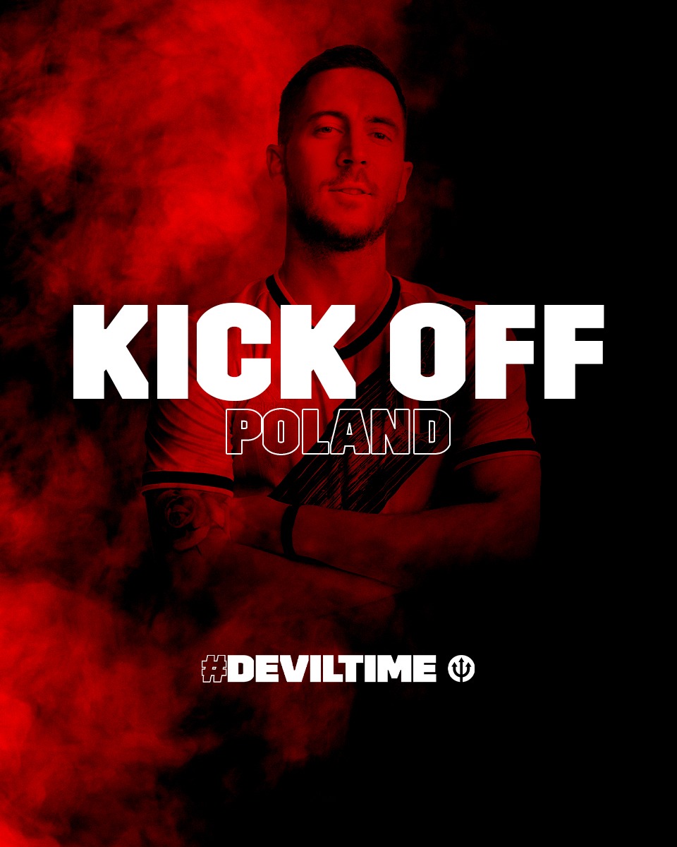 BelRedDevils's tweet photo. 1’ We have lift-off for the final game of the season! #NationsLeague #POLBEL #DEVILTIME https://t.co/VvI3BjOaN2