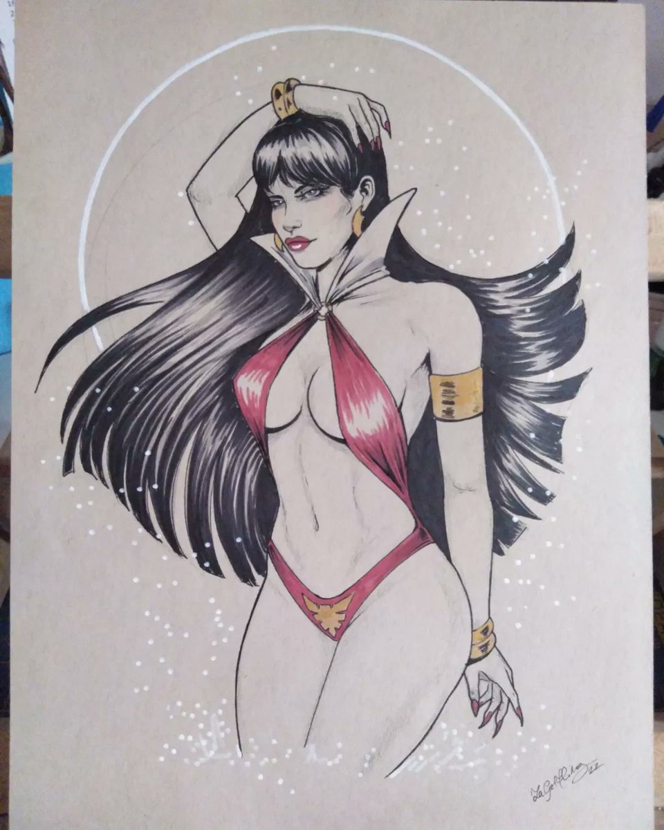 LaGelfling's tweet photo. Vampirella fanart https://t.co/rJrVha4klN