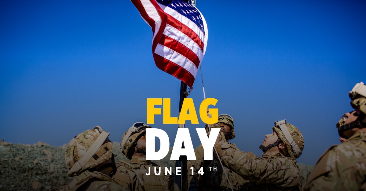 Today, we’re celebrating the official adoption of the stars and stripes as a symbol of our nation’s freedom. Thank you to all the military members who selflessly serve to ensure this banner will forever wave. #FlagDay2022 #MyUSAAFlag