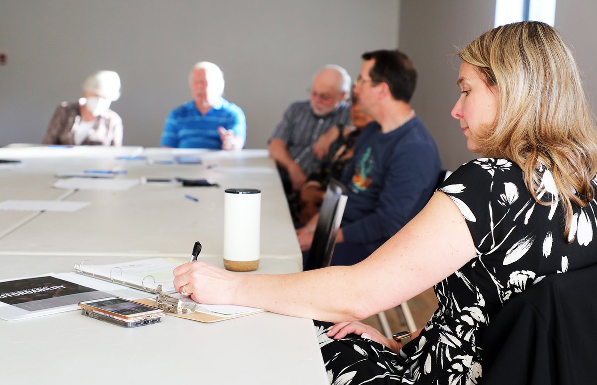 WestOnline's tweet photo. MP @JennaSudds' second #RuralRoundtable in #ConstanceBay June 8 brought diverse group together to discuss variety of issues. 'Great discussion and very important topics were raised,' Sudds said (PAYWALL: $50/year for Ottawa's best #communityjournalism): https://t.co/k4KumTdXIL https://t.co/79yuPv8NZg