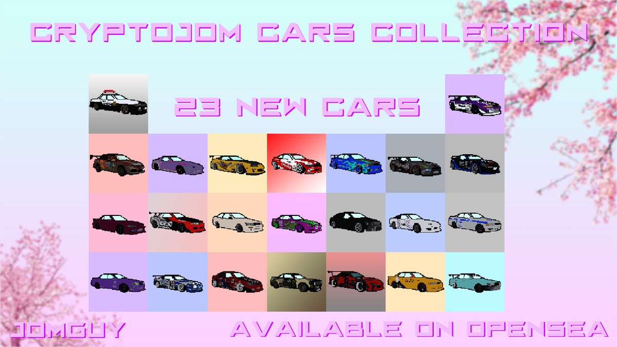 Crypto_JDM_NFT's tweet image. Replenishment of the fleet in the collection &quot;CryptoJDM cars&quot;

It&apos;s time to get your own NFT Crypto Car 🏎️

Available on OpenSea:
opensea.io/collection/jdm…

Don&apos;t forget RT, Like 💜😌