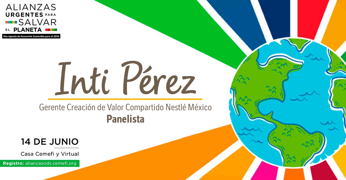 ¡Únete al foro Alianzas Urgentes Para Salvar El Planeta! 
Una agenda de desarrollo sostenible para el 2030. 

Regístrate aquí: alianzasods.cemefi.org