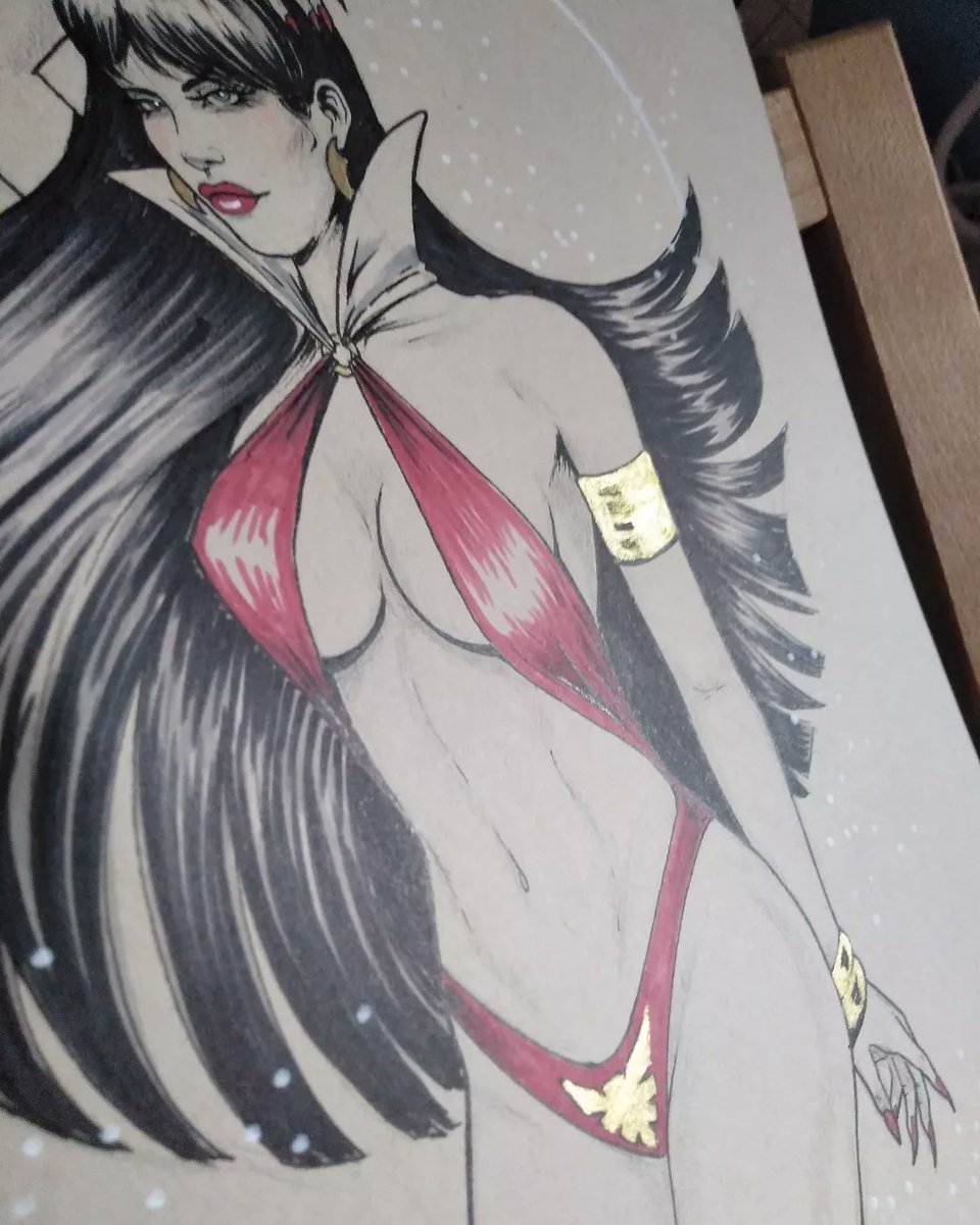 LaGelfling's tweet photo. Vampirella fanart https://t.co/rJrVha4klN