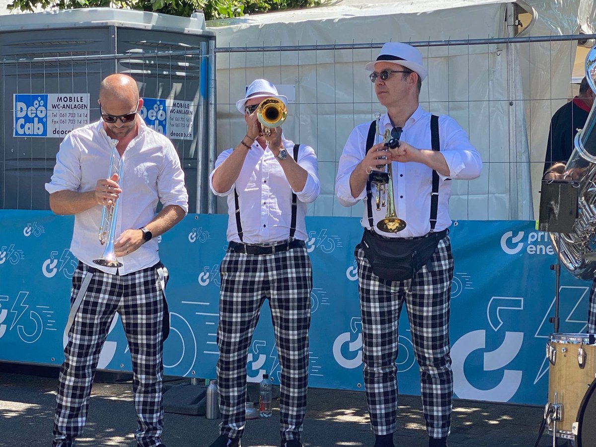 BBMReinach's tweet photo. Unser Auftritt an der #TourdeSuisse2022 war einfach grossartig, danke an die Organisatoren in #aesch https://t.co/tmbaTY4EuG