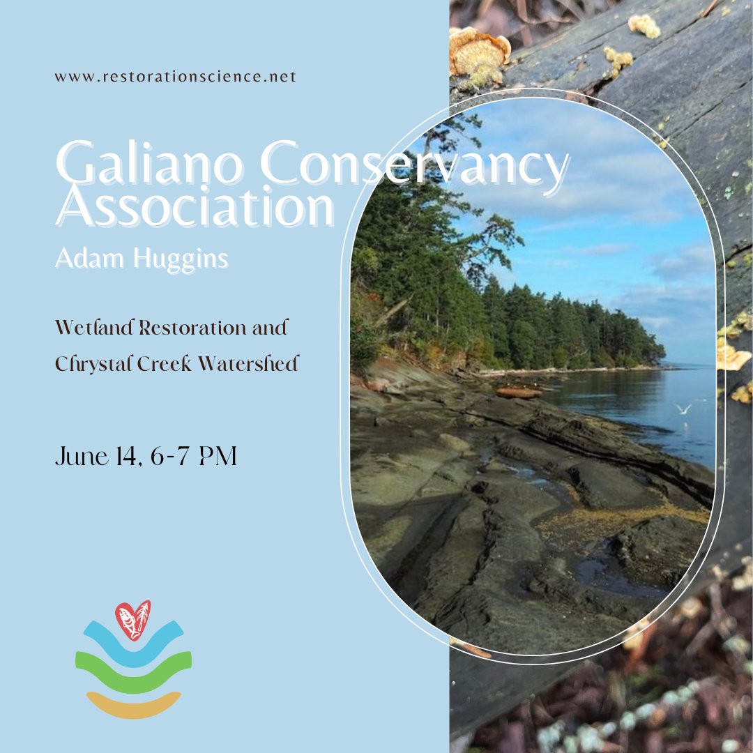 Our very own Restoration Coordinator, Adam Huggins, will be speaking about our #WetlandRestoration efforts in the Chrystal Creek Watershed tonight via Zoom for this year's #MakeADifferenceWeek!

Register for tonight's #webinar here: tinyurl.com/46ce728k

#Galiano #Wetlands