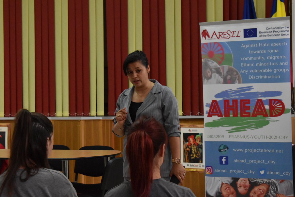 AHEAD_cby's tweet photo. On the 9th of June, #ARESEL organized a third Awareness activity with students, working on information and project’s issues communication in the Liceul Tehnologic Gheorghe Ionescu-Sisesti of #ValeaCalugareasca, in the county of #Prahova. 
#AHEADPROJECT #EplusAHEAD #ErasmusPlus https://t.co/oEikQOcsRe
