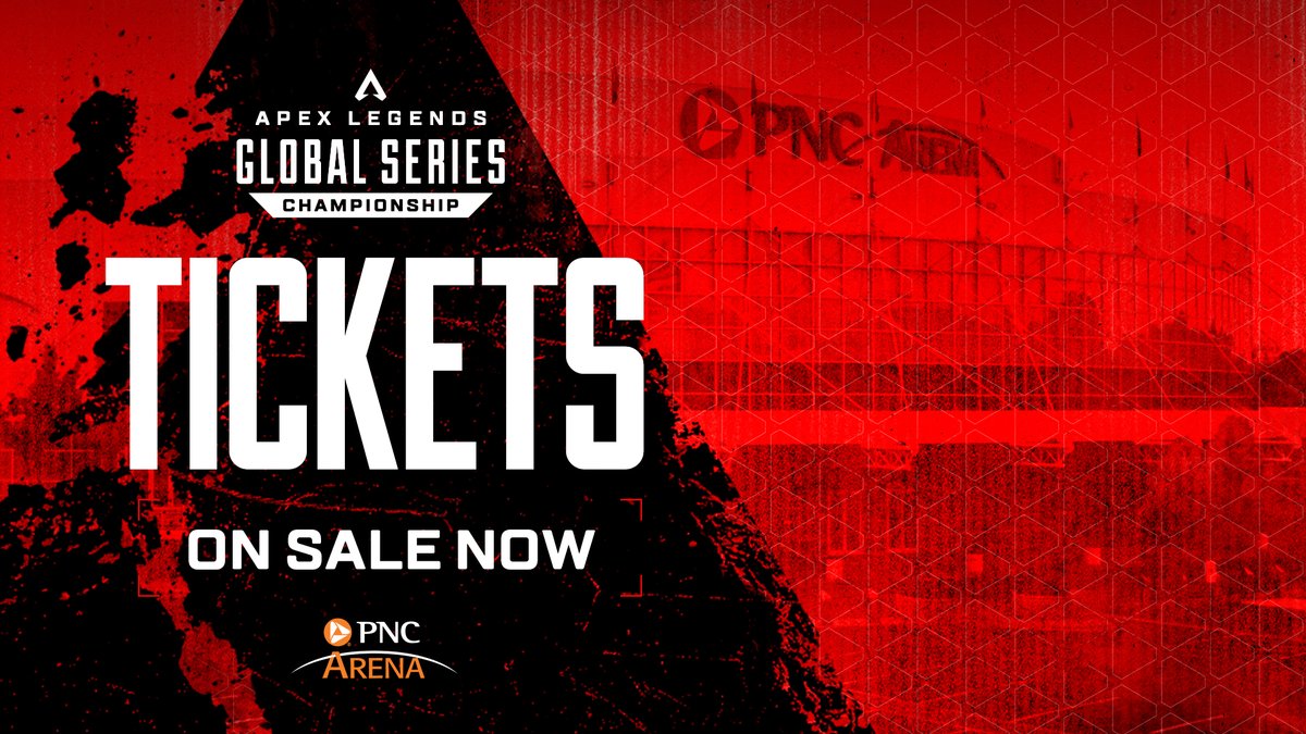 PlayApexEsports's tweet photo. We're less than 1 month away from the most incredible #ALGS event ever 🤯

Did you get your tickets yet?🎟️

📅July 7-10, 2022
📍PNC Arena - Raleigh, North Carolina

Find out how to get your tickets NOW👉https://t.co/0dN1nE72O8 https://t.co/aq7spXkX1Y