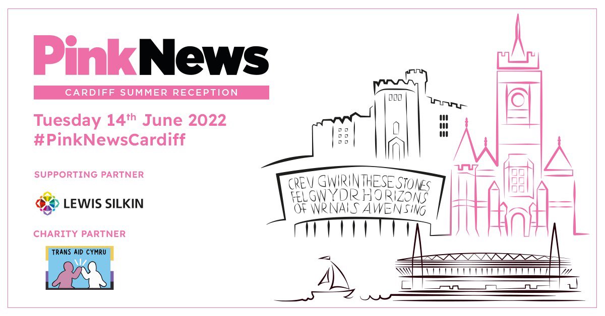 PinkNews's tweet photo. Join us this evening as we live tweet along from our event #PinkNewsCardiff

The first of our Summer Pride Receptions, bringing together politicians, activists and community groups to celebrate progress and discuss the next steps for LGBTQ+ equity. https://t.co/0chSmn7a7v