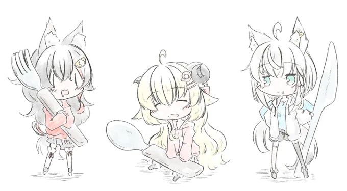 ホロマートのミニアクリルスタンドいいよねの絵

#みおーん絵 #つのまきあーと #絵フブキ 