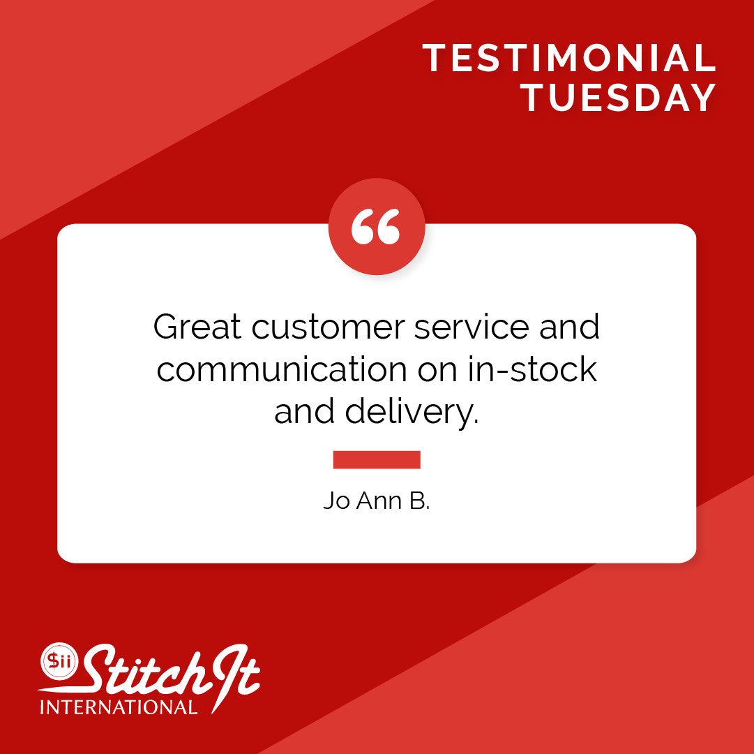 Stitch_it_Intl's tweet photo. Thank you, Jo Ann, for shopping at the Sii Store and sharing your experience. 🌟 To find out what's in stock, visit our website at https://t.co/XLUwSfdbJA. #TestimonialTuesday https://t.co/dSLbQbkE97