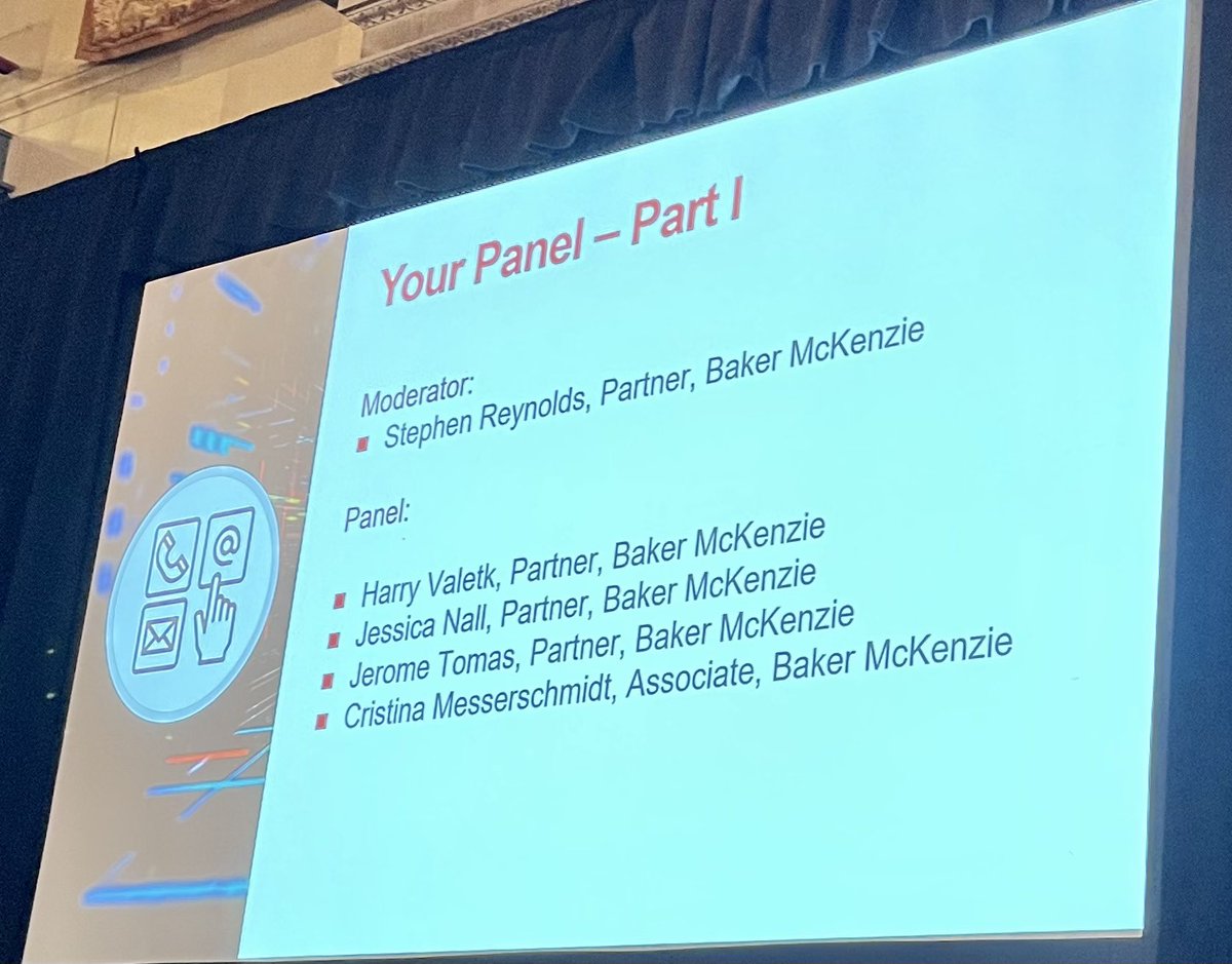 christinayiotis's tweet photo. Baker McKenzie LLP/NY Association of Corporate Counsel #Cybersecurity Symposium #PracticalPlanning for #UnpredictableTimes โThe #LifeCycle of a #CyberAttackโ @bakermckenzie @stereyn @harryvaletk @JeromePTomas Peter Tomczak Cristina Messerschmidt Jessica Nall #ChathamHouseRules https://t.co/JC862Eo9mm