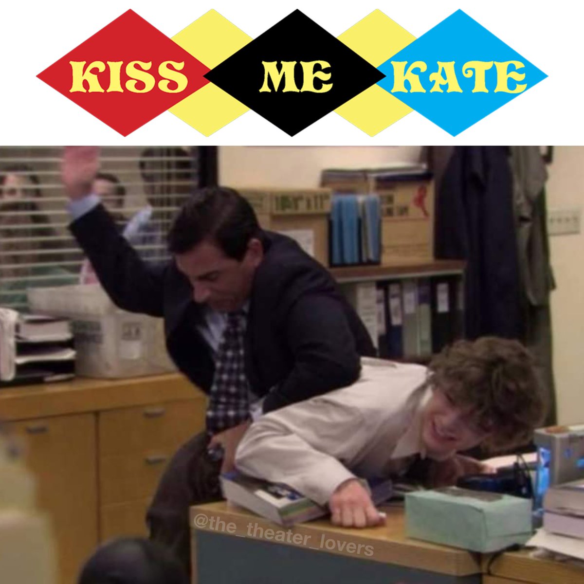 theater_lovers's tweet photo. We made a meme for every show that has won the Tony Award for Best Musical.

1949 - Kiss Me, Kate https://t.co/lCMzJM6dIb