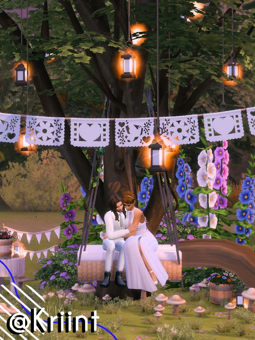 Another wedding photography spot for all you cottagecore / boho 🍑

DIY fully usable tree swing made with the TOOL mod by <a href="/TwistedMexi/">TwistedMexi</a>
Speed Build: youtu.be/RqF10pDbEQE
#ShowUsYourBuilds #TheSims4